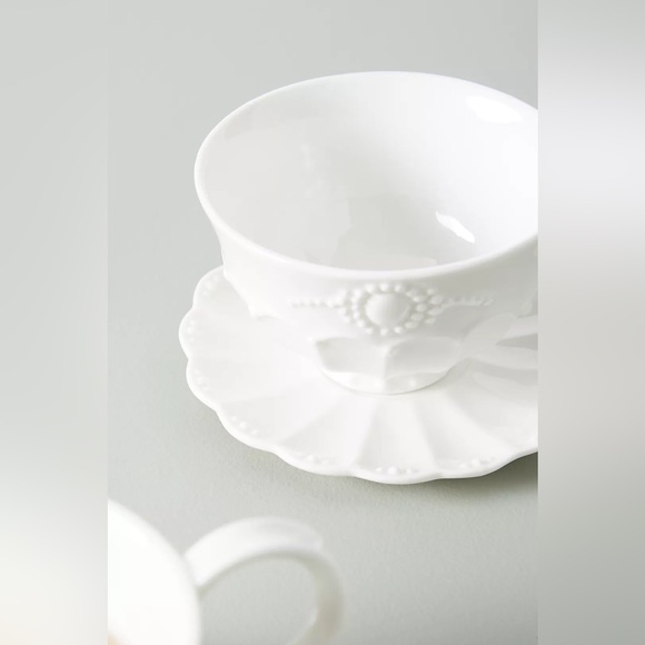 Set of 8 vintage Anthropologie Ville Fleur Cups & Saucers - Picture 3 of 5